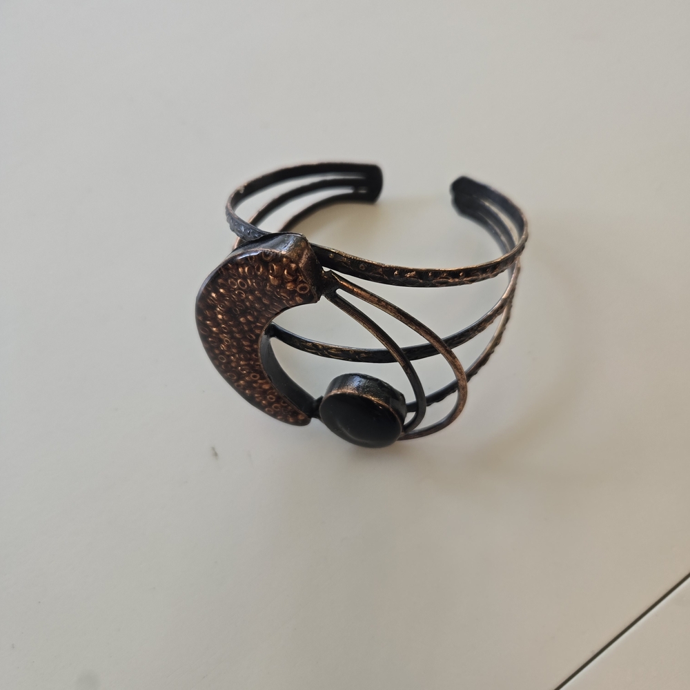 Artisan Copper and Black Women's Bracelet